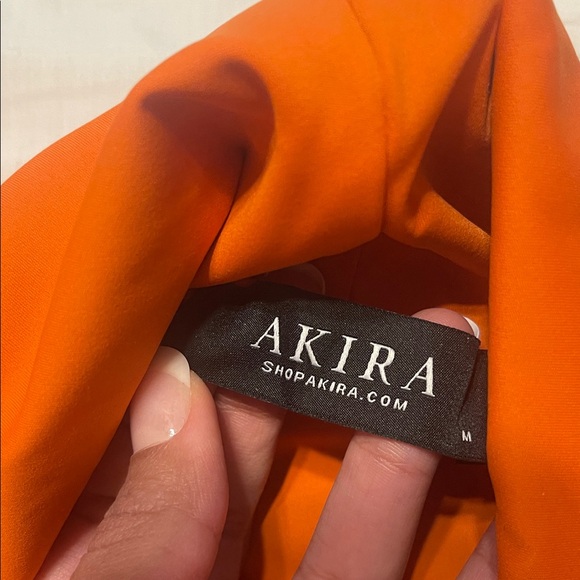 AKIRA Orange Ruffled Blouse - Picture 6 of 6